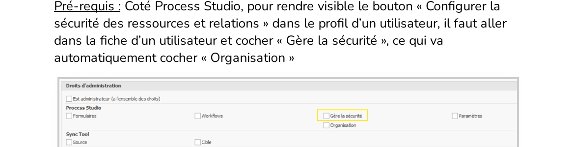 Droits d'administration — Gère la sécurité