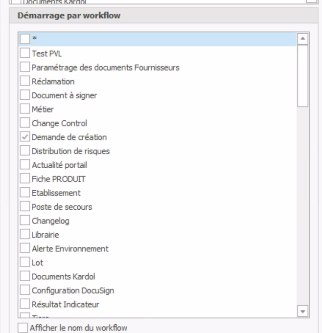 Navigateurs QDM Utilisateurs - Démarrage par workflow