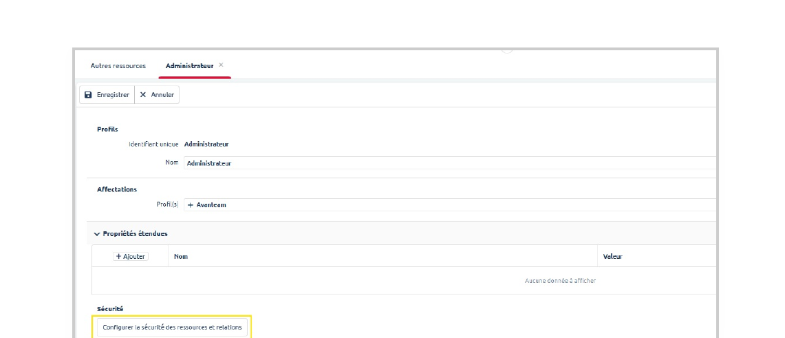 Profil Administrateur — Autres ressources