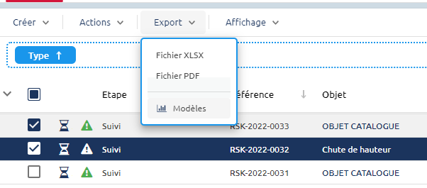 Matrice de cartographie des risques