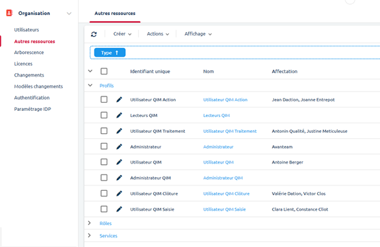 Autres ressources - Selection profil